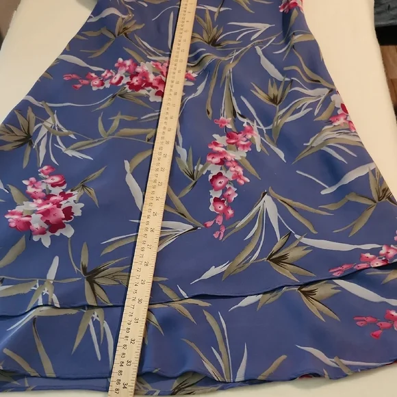 Ronni Nicole - Blue And Pink Floral Dress Women's Size 10 - Picture 6 of 8